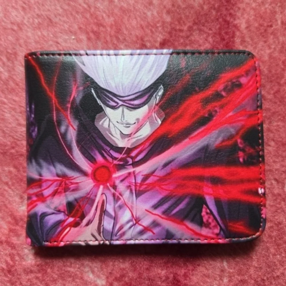 New jujutsu kaisen satoru gojo anime manga leather wallet